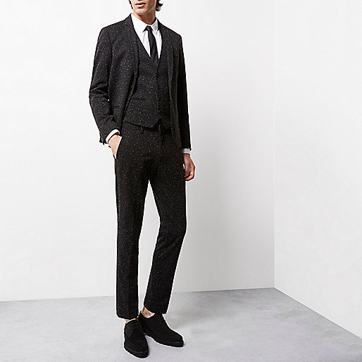 asos river island wedges,jacques-vertuk Outlet Black textured Vito tux pants men 297902