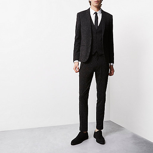 asos river island wedges,jacques-vertuk Outlet Black textured Vito tux pants men 297902