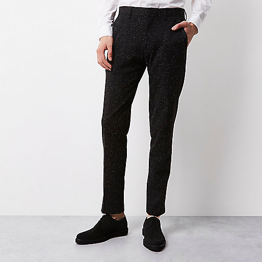 jacques-vertuk Black textured Vito tux pants 297902 men Trousers