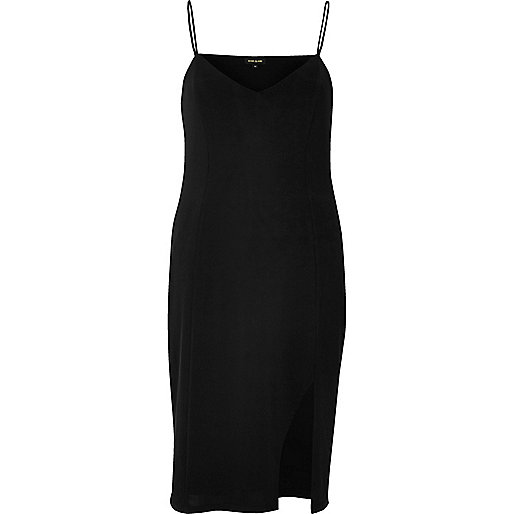 jacques-vertuk Black thigh split cami mini dress 688682 women Dresses