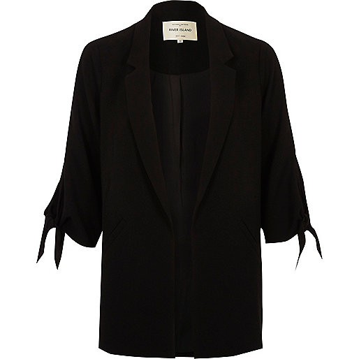 jacques-vertuk Black tie cuff blazer 706341 women Coats / Jackets Blazers