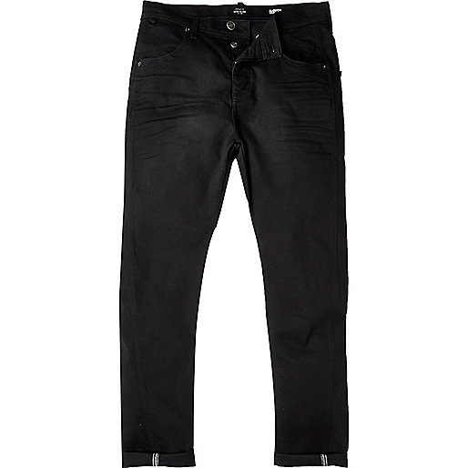 jacques-vertuk Black Tony slouch taper jeans 287710 men Jeans