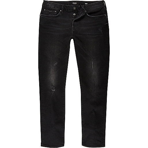 jacques-vertuk Black tumbled Dylan slim fit jeans 294731 men Jeans