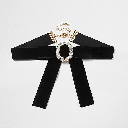 jacques-vertuk Black velvet buckle choker 707970 women Jewellery Necklaces