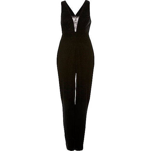 white high heels river island,jacques-vertuk Black Shirt Black velvet deep plunge jumpsuit Seasonal Offers Sale women