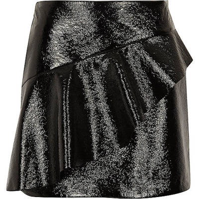 river island fringe blazer dress,Buy jacques-vertuk Dress Black vinyl frill front mini skirt Mini Skirts Skirts women