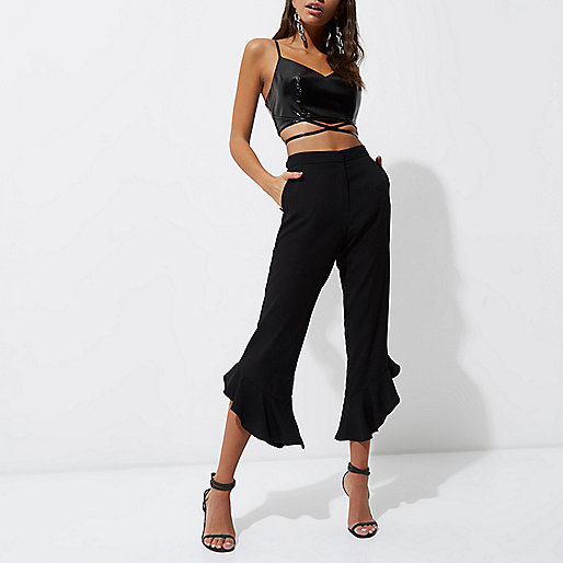 river island gucci trainers,Suede Dress jacques-vertuk Black vinyl strappy cami bralette Tops Sale women