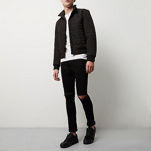 river island cable knit jumper,jacques-vertuk Ireland Black Vito quilted jacket men 297880