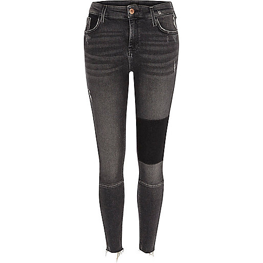 jacques-vertuk Black washed Amelie super skinny panel jeans 705654 women Jeans Skinny Jeans