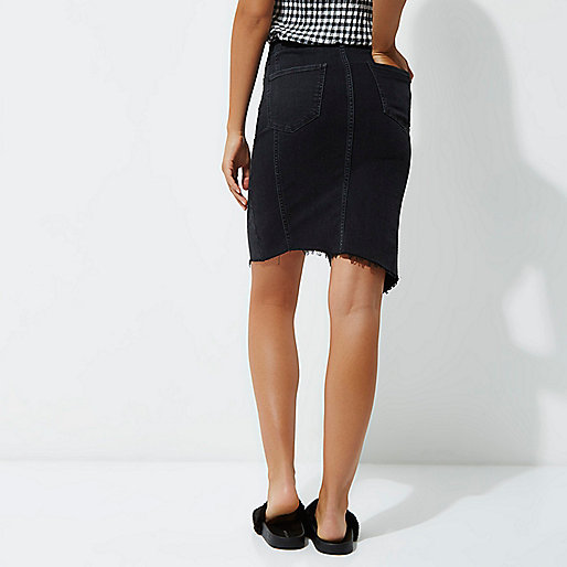 river island zebra print bag,jacques-vertuk Shoes Online Ireland Black washed asymmetric denim skirt Skirts Sale women