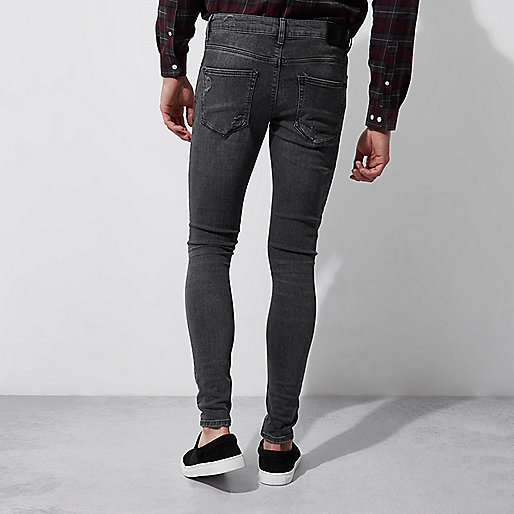 river island clothing brand,jacques-vertuk Blouse Dress Black washed Danny ripped super skinny jeans Super Skinny Jeans men