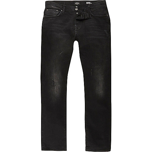 jacques-vertuk Black washed Ronnie cigarette jeans 294030 men Jeans