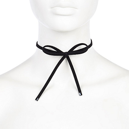 jacques-vertuk Black wrap bow choker 693523 women Jewellery Chokers