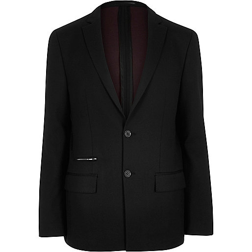 jacques-vertuk Black zip pocket slim blazer 287478 men Blazers