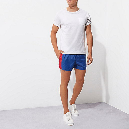 river island blue midi dress,jacques-vertuk Black Dress Blue and red block swim trunks Shorts Sale men