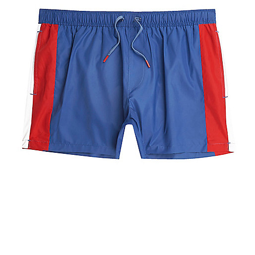 jacques-vertuk Blue and red block swim trunks 302837 men Shorts