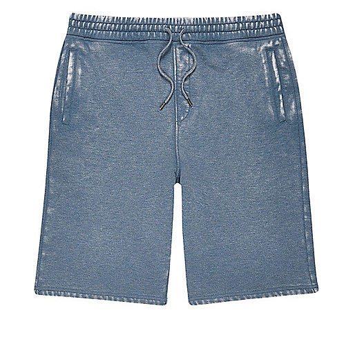 jacques-vertuk Blue burnout jogger shorts 300038 men Shorts Casual Shorts