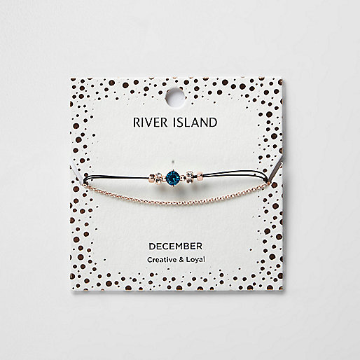 jacques-vertuk Blue December birthstone chain bracelet 699714 women Jewellery Bracelets