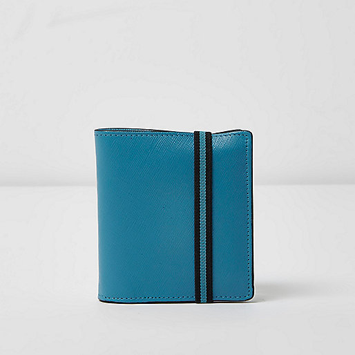 jacques-vertuk Blue elastic fold out wallet 300711 men Accessories Wallets