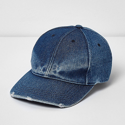 jacques-vertuk Blue fade denim baseball cap 301965 men Accessories Hats