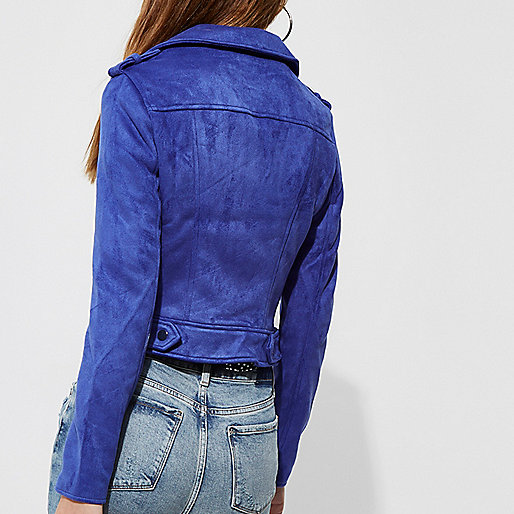 high waisted black jeans river island,jacques-vertuk Ladies Jackets And Coats Blue faux suede biker jacket Jackets Coats / Jackets women