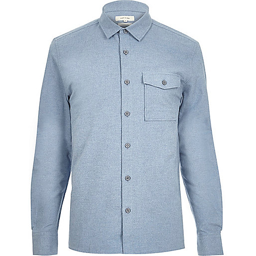 jacques-vertuk Blue flannel shirt 288579 men Shirts