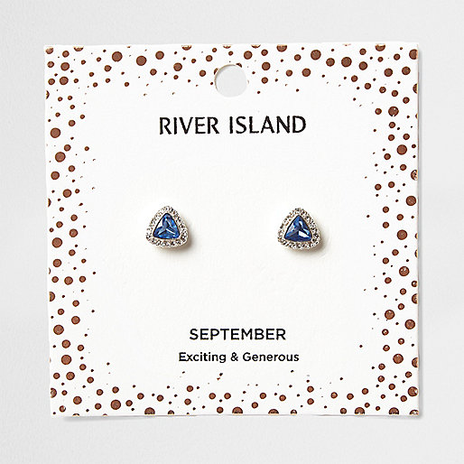 jacques-vertuk Blue gem September birthstone stud earrings 707394 women Jewellery Earrings