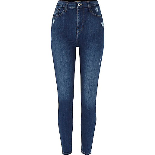 jacques-vertuk Blue Harper high waisted skinny jeans 704783 women Jeans Skinny Jeans