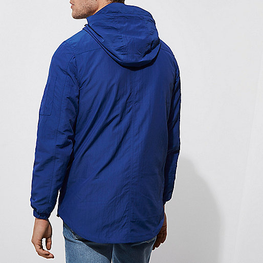 jackets river island ladies,jacques-vertuk United Kingdom Blue hooded lightweight jacket Jackets Coats / Jackets men