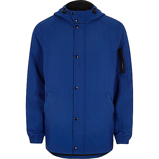 jackets river island ladies,jacques-vertuk United Kingdom Blue hooded lightweight jacket Jackets Coats / Jackets men