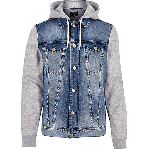 red and pink dress river island,jacques-vertuk Webshop Blue jersey hoodie denim jacket Jackets Coats / Jackets men