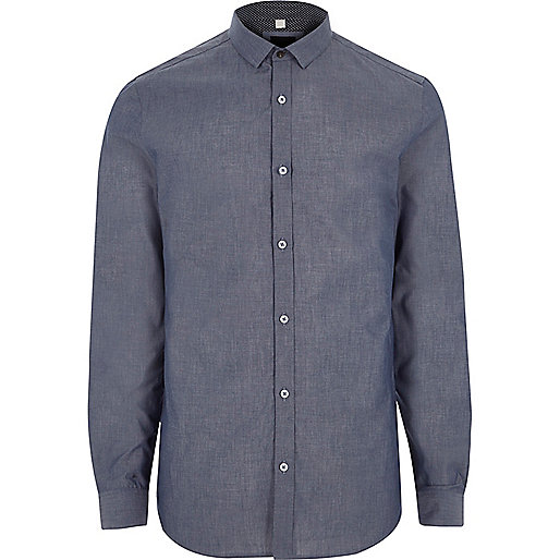 white boots river island,jacques-vertuk Online Mens Blue long sleeve chambray slim fit shirt Long Sleeve Shirts Shirts men