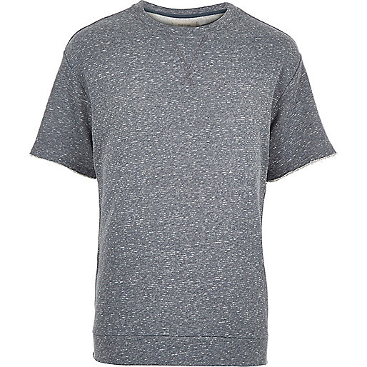 river island diamante sandals,jacques-vertuk Online Blue loopback short sleeve sweatshirt men 285894