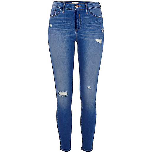 jacques-vertuk Blue Molly ripped skinny jeggings 698062 women Jeans Jeggings