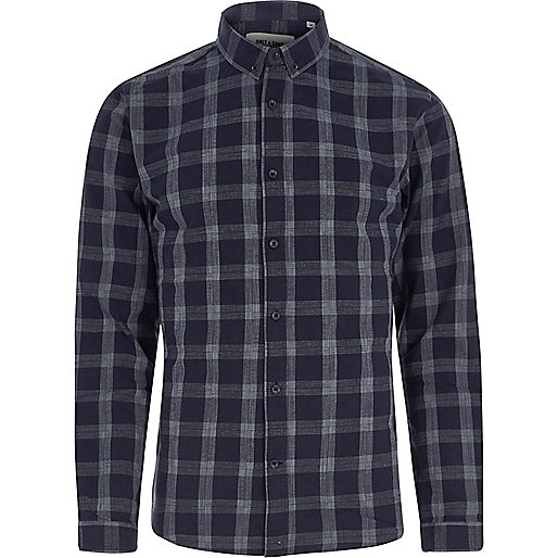 jacques-vertuk Blue Only & Sons check shirt 301429 men Shirts Long Sleeve Shirts