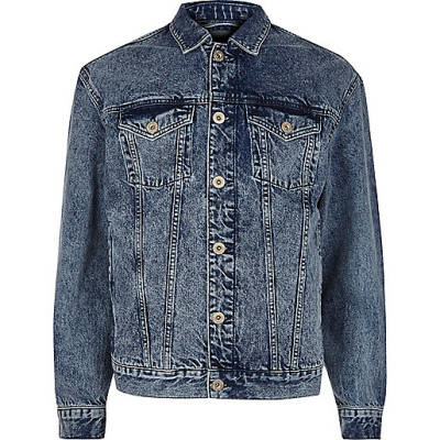 jacques-vertuk Blue oversized denim jacket 300375 men Coats / Jackets