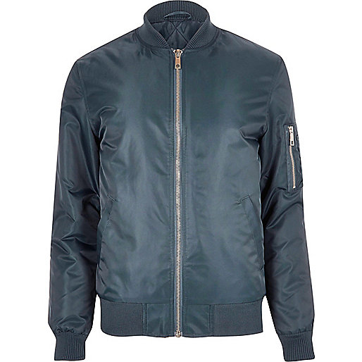 white boots river island,jacques-vertuk Outlet Blue padded MA1 bomber jacket men 296088