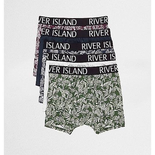 river island old bags,jacques-vertuk Sale Blue palm leaf print trunks multipack men 301959