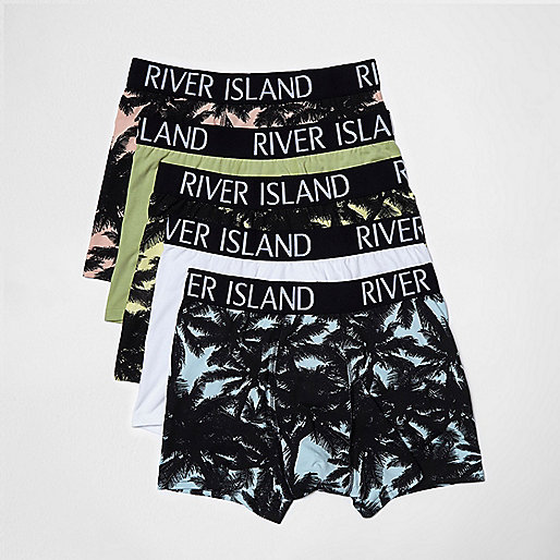 river island black croc embossed bag,New In jacques-vertuk Womens Blue palm print hipster boxers pack Trunks Underwear men