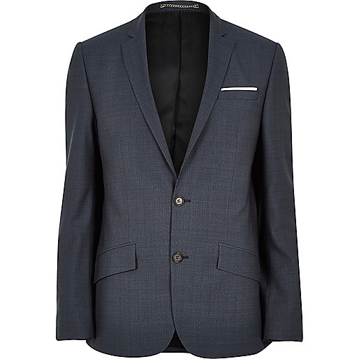 jacques-vertuk Blue premium wool slim suit jacket 285928 men Suits