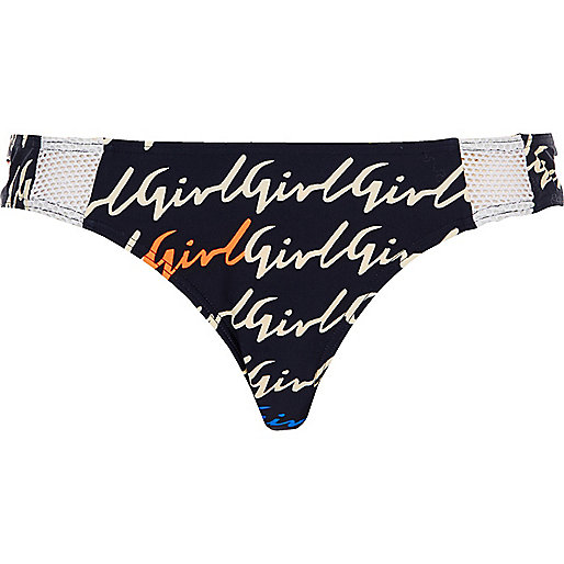 river island leopard print shoes,jacques-vertuk Outlet Blue print bikini bottoms women 691830