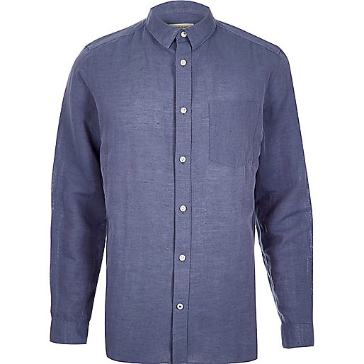 river island red dress sale,jacques-vertuk Ladies New In Blue relaxed fit linen-rich shirt Shirts Sale men