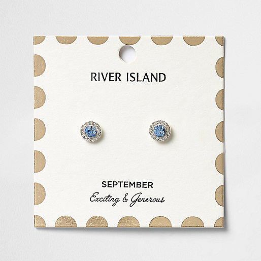 river island puffer coat mens,Petite Clothes jacques-vertuk Blue September birthstone stud earrings Earrings Jewelry women