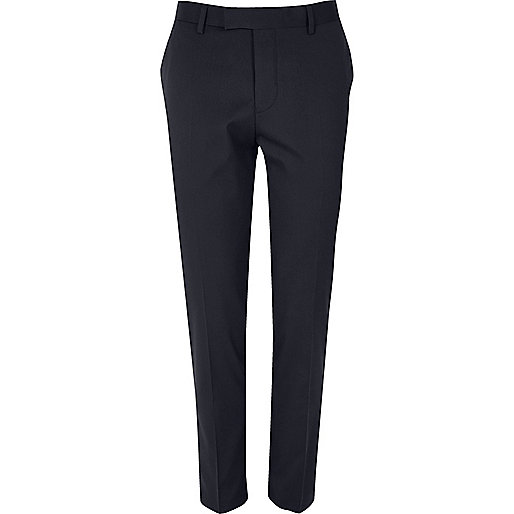 mens black jeans river island,jacques-vertuk Looks Blue skinny tux suit pants RI Limited Edition Sale men