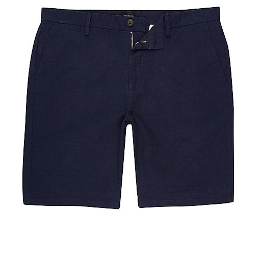 navy blue river island bag,jacques-vertuk South Africa Blue slim fit chino shorts men 302322