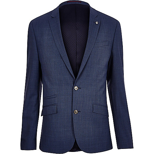 jacques-vertuk Blue slim suit jacket 292344 men Suits