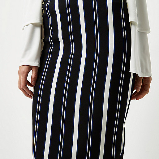 womens black river island trainers,jacques-vertuk Shirts Online Blue stripe midi pencil skirt Seasonal Offers Sale women