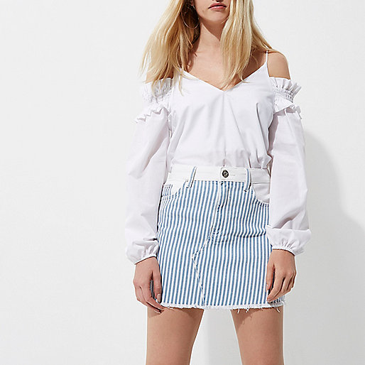 beige bag river island,jacques-vertuk Black Denim Dress Blue stripe mini denim skirt Mini Skirts Skirts women