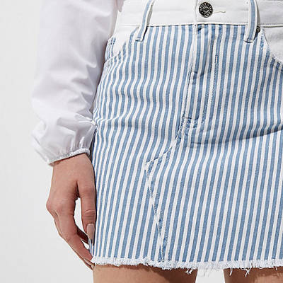 beige bag river island,jacques-vertuk Black Denim Dress Blue stripe mini denim skirt Mini Skirts Skirts women