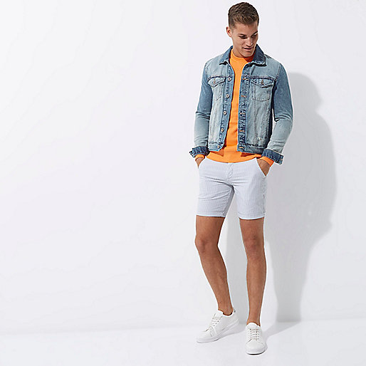 river island quilted coat,jacques-vertuk Shop Uk Blue stripe slim fit rolled up shorts Shorts Sale men